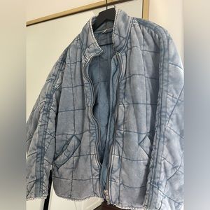 Free People Dolman Quilted Knit Jacket